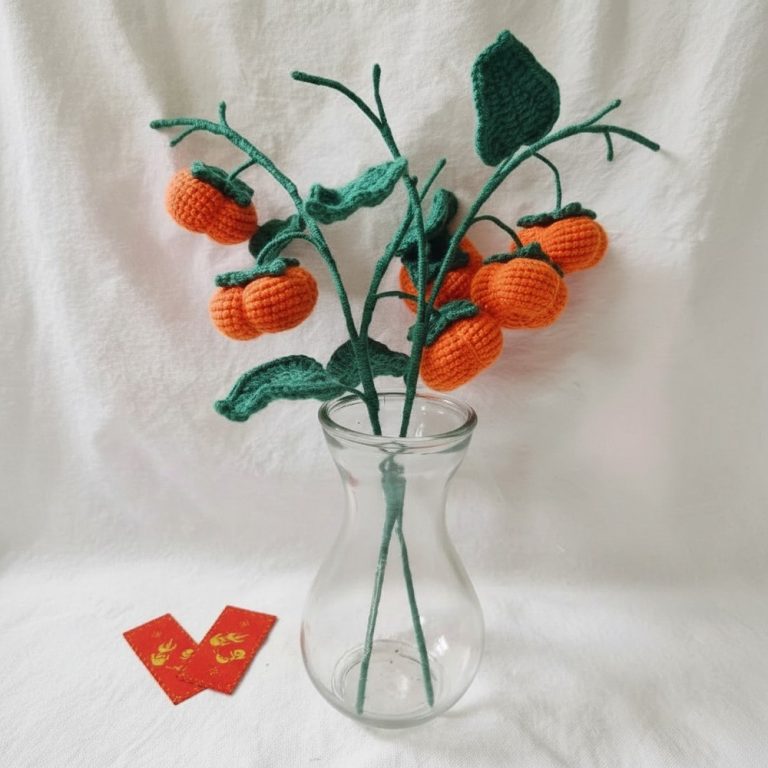 Vibrant Crochet Persimmons Pattern to Add Autumn Flair