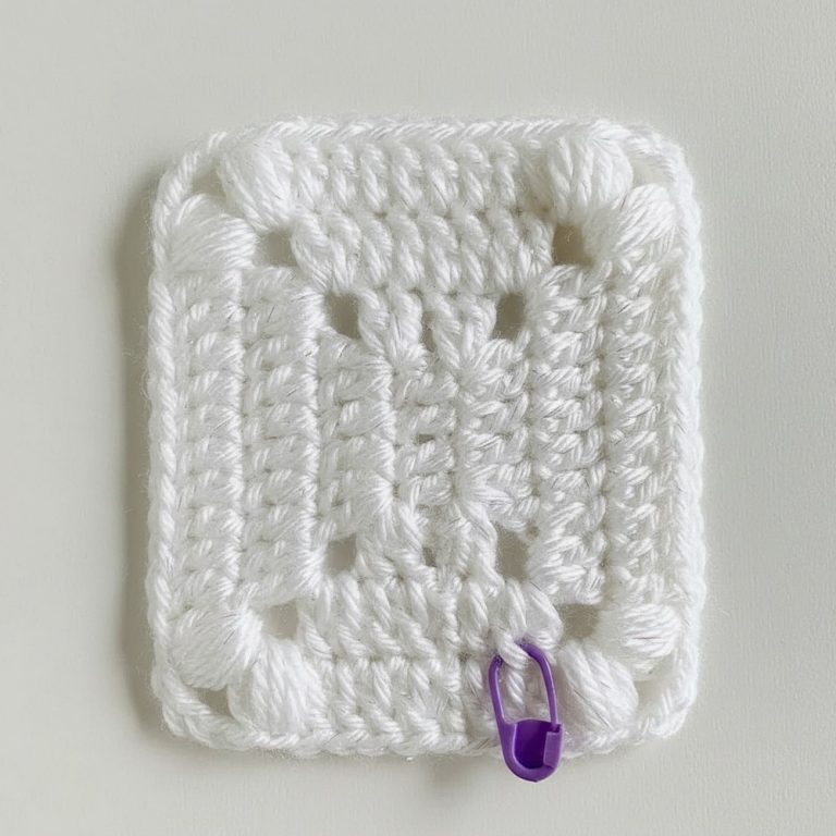 Stylish Crochet Gummy Bear Granny Square Background Panel for Everyone