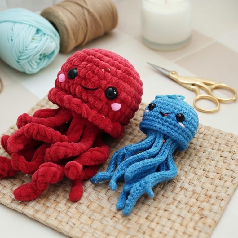 Charming Crochet Jellyfish Pattern Great for Nursery Decor