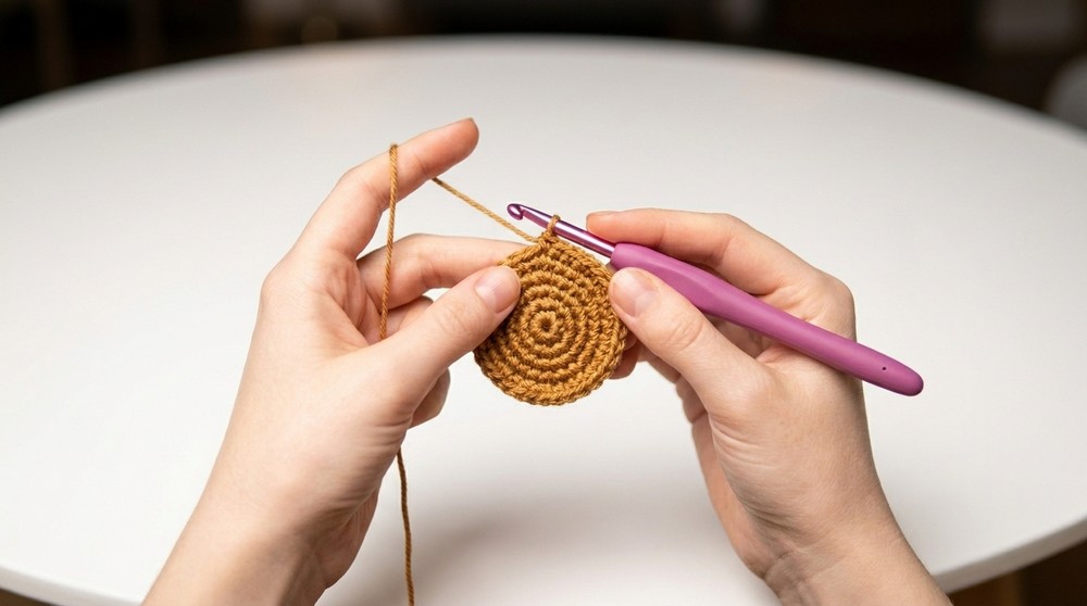 Crochet Taco Keychain Tutorial - Amigurumi Taco 4