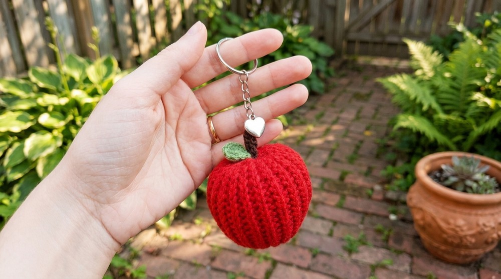 How to Crochet Teacher's Gift Apple Amigurumi 2