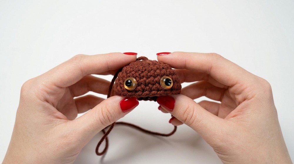Kawaii cherry keychain crochetedamigurumi 4