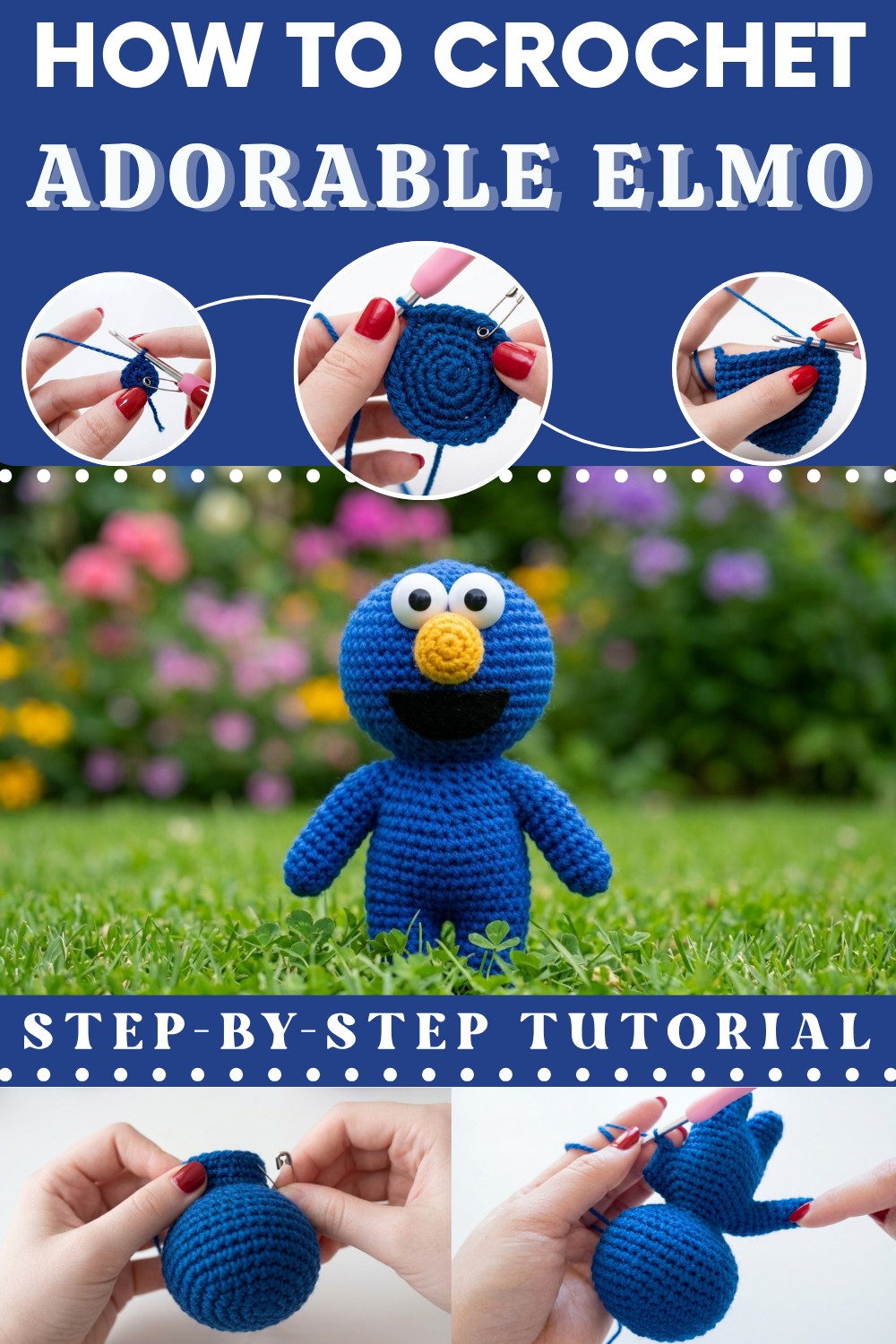 AMIGURUMI ELMO SESAME STREET 1
