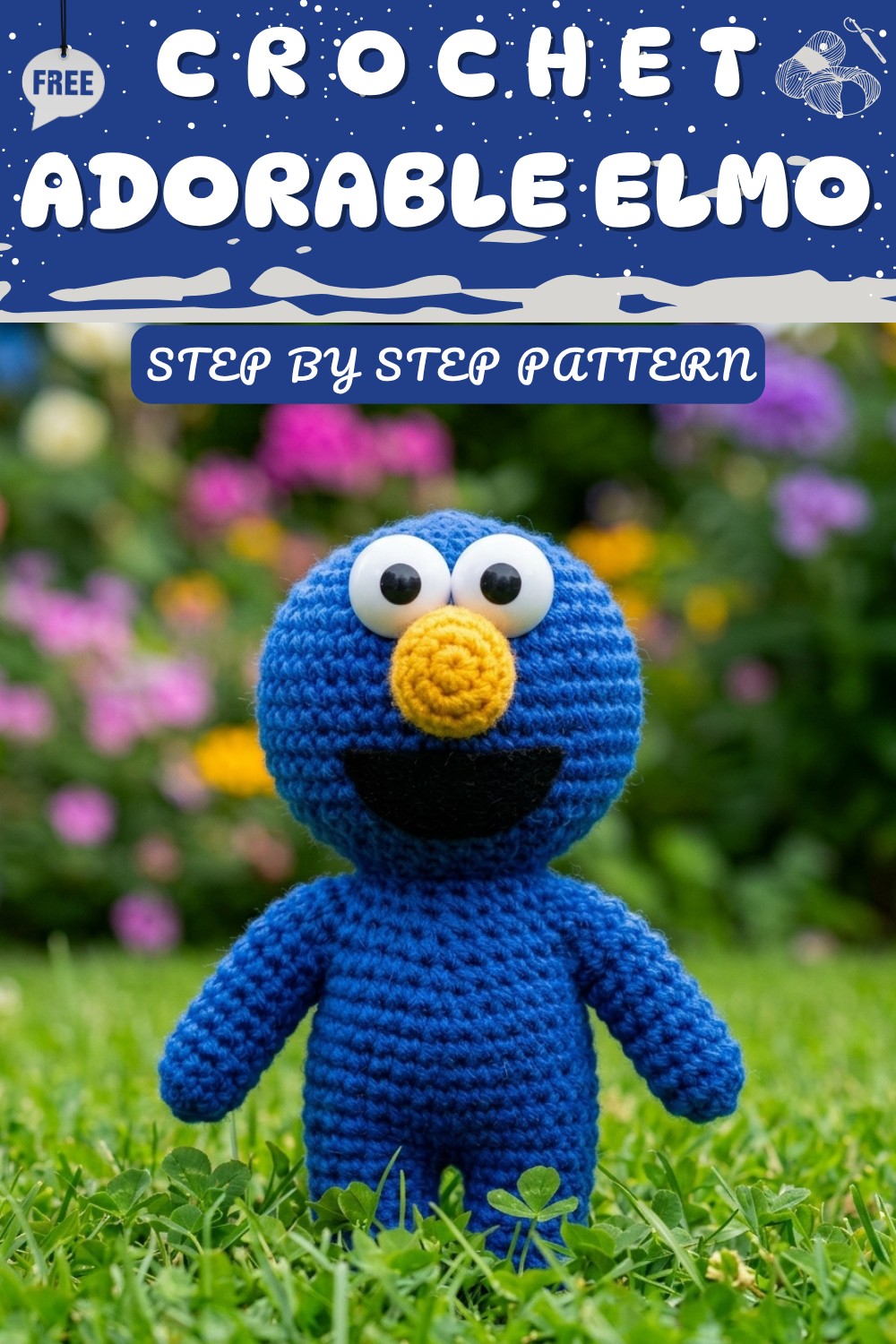 AMIGURUMI ELMO SESAME STREET 10