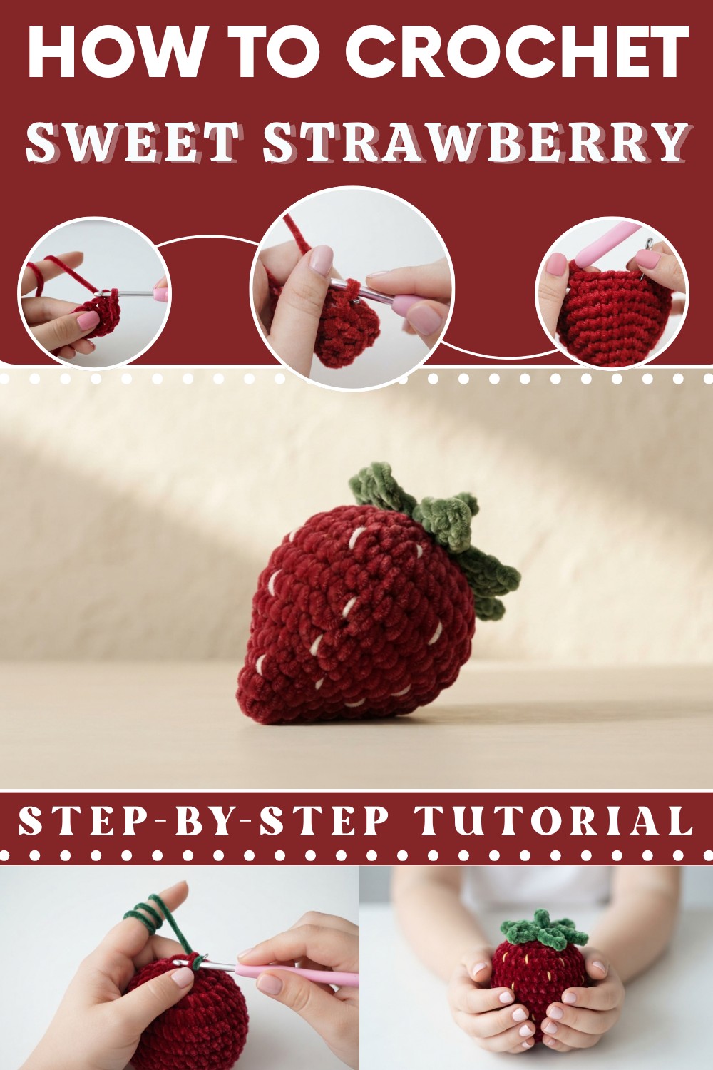 AMIGURUMI STRAWBERRY 1