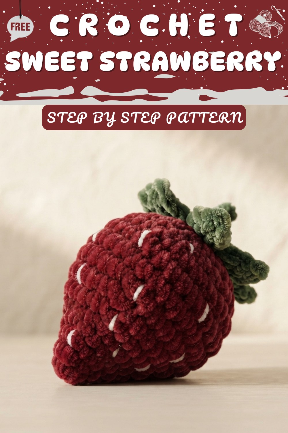 AMIGURUMI STRAWBERRY 8