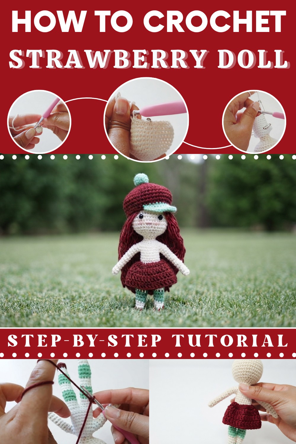 AMIGURUMI STRAWBERRY SHORTCAKE 1
