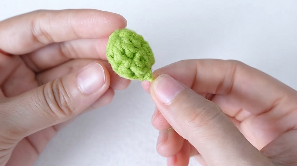 Crochet Carrot Keychain Step by Step (7)