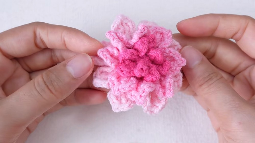 Crochet Flower Keychain (8)