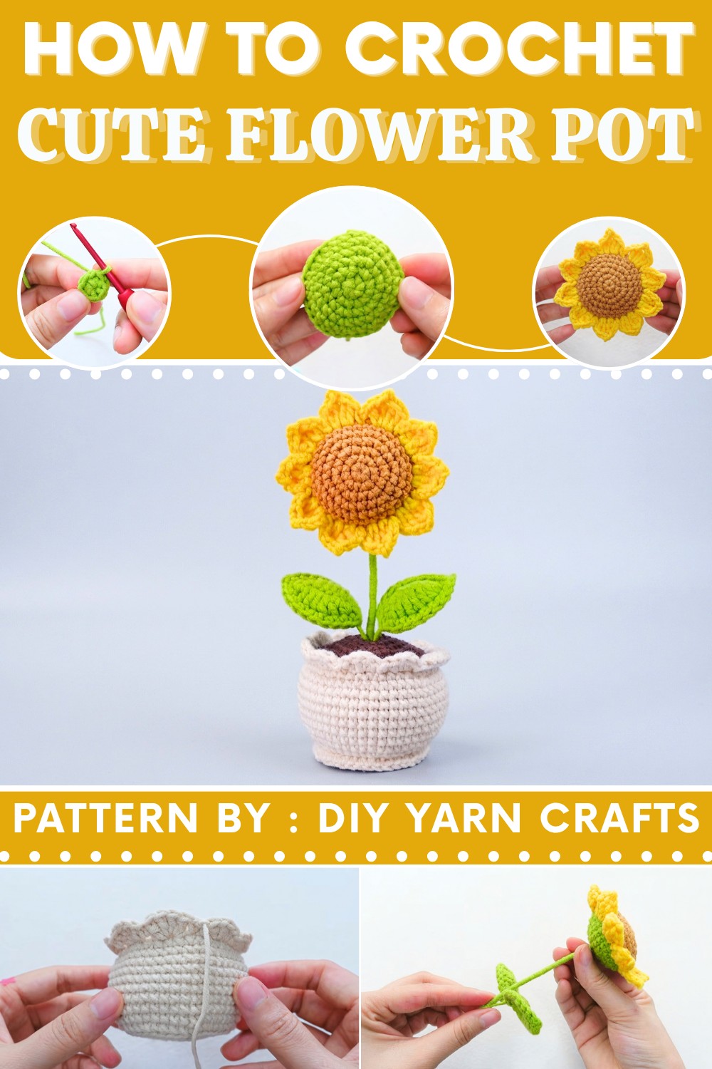 Crochet Flower Pot (1)