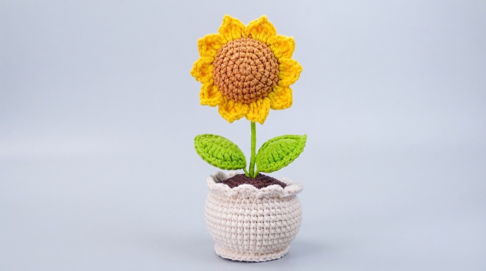 Crochet Flower Pot (7)