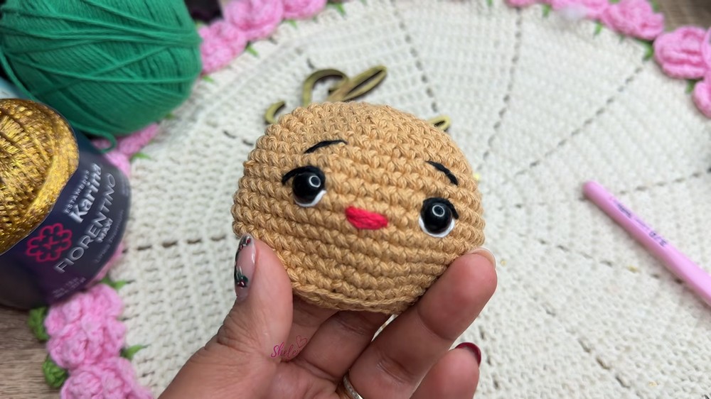 Crochet Gingerbread Sphere Step-by-Step Tutorial (Christmas Amigurumi) (4)