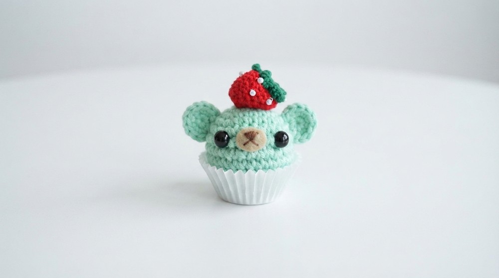 Crochet Kawaii Cupcake Bears Amigurumi Tutorial 8