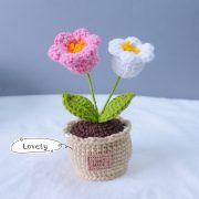 Crochet Lily of the Valley in a Pot (2)