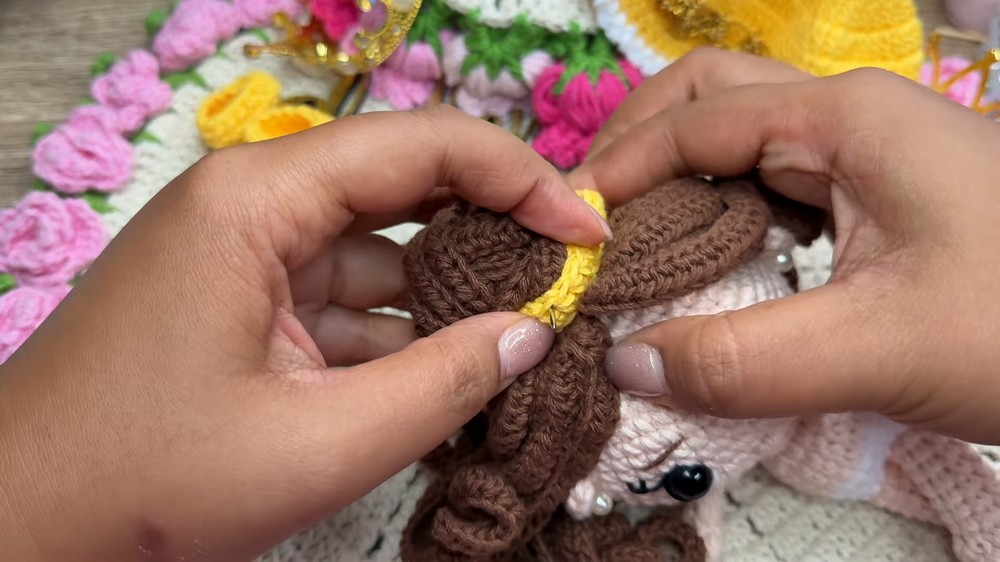 Crochet Princess Belle 🪡 Easy and beautiful step-by-step amigurumi 9