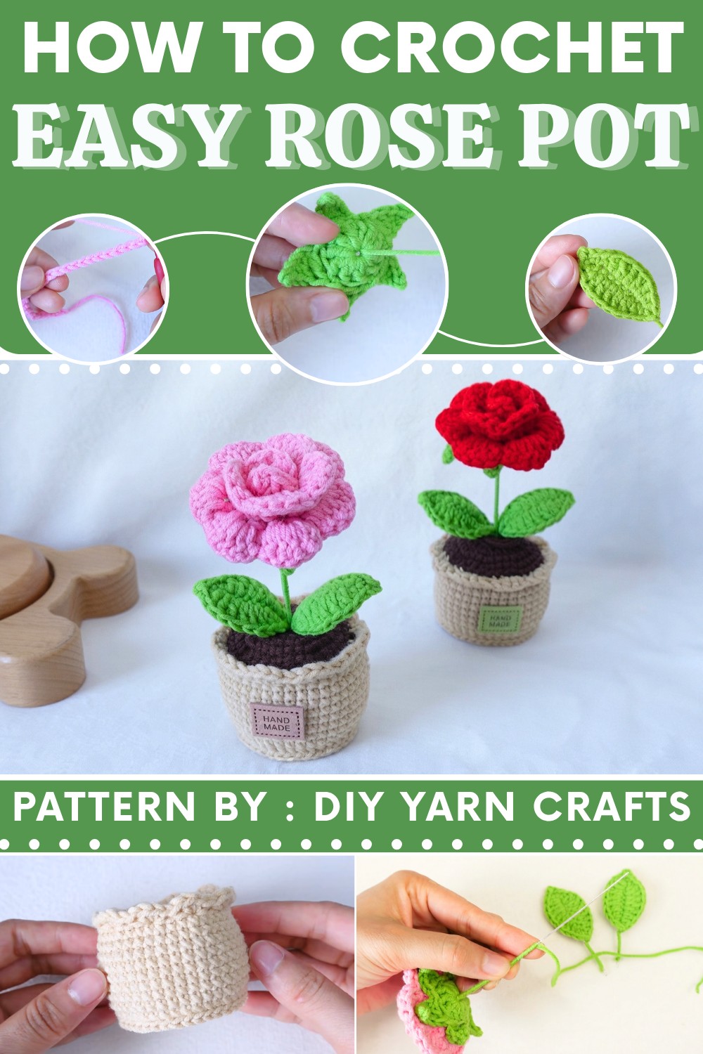Crochet ROSE POT Pattern (9)