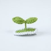 Crochet Sprout Hair Clips (7)