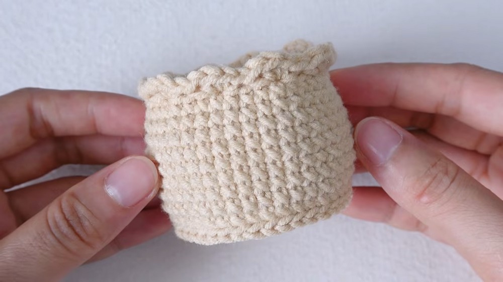 Crochet SunFlower Pot Tutorial (5)
