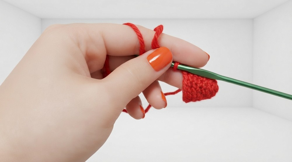 HOW TO ADD HAIR, FACE AND CHRISTMAS HAT FOR AMIGIRUMI DOLL 8