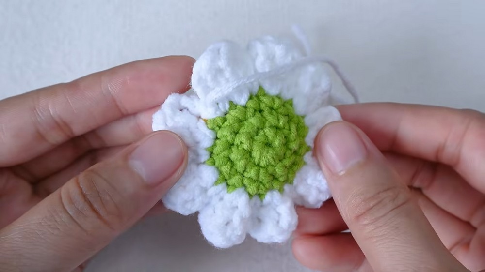 How to Crochet a Mini Daisy Pot (7)