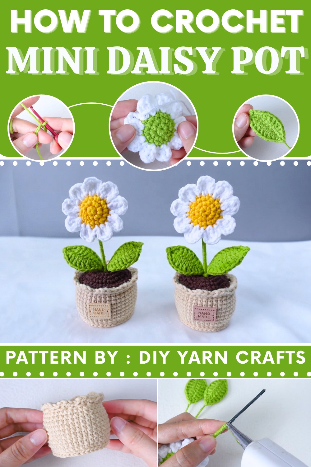 How to Crochet a Mini Daisy Pot (8)