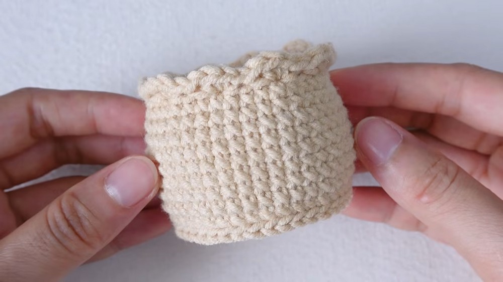 How to Crochet a Mini Tulip Pot (5)