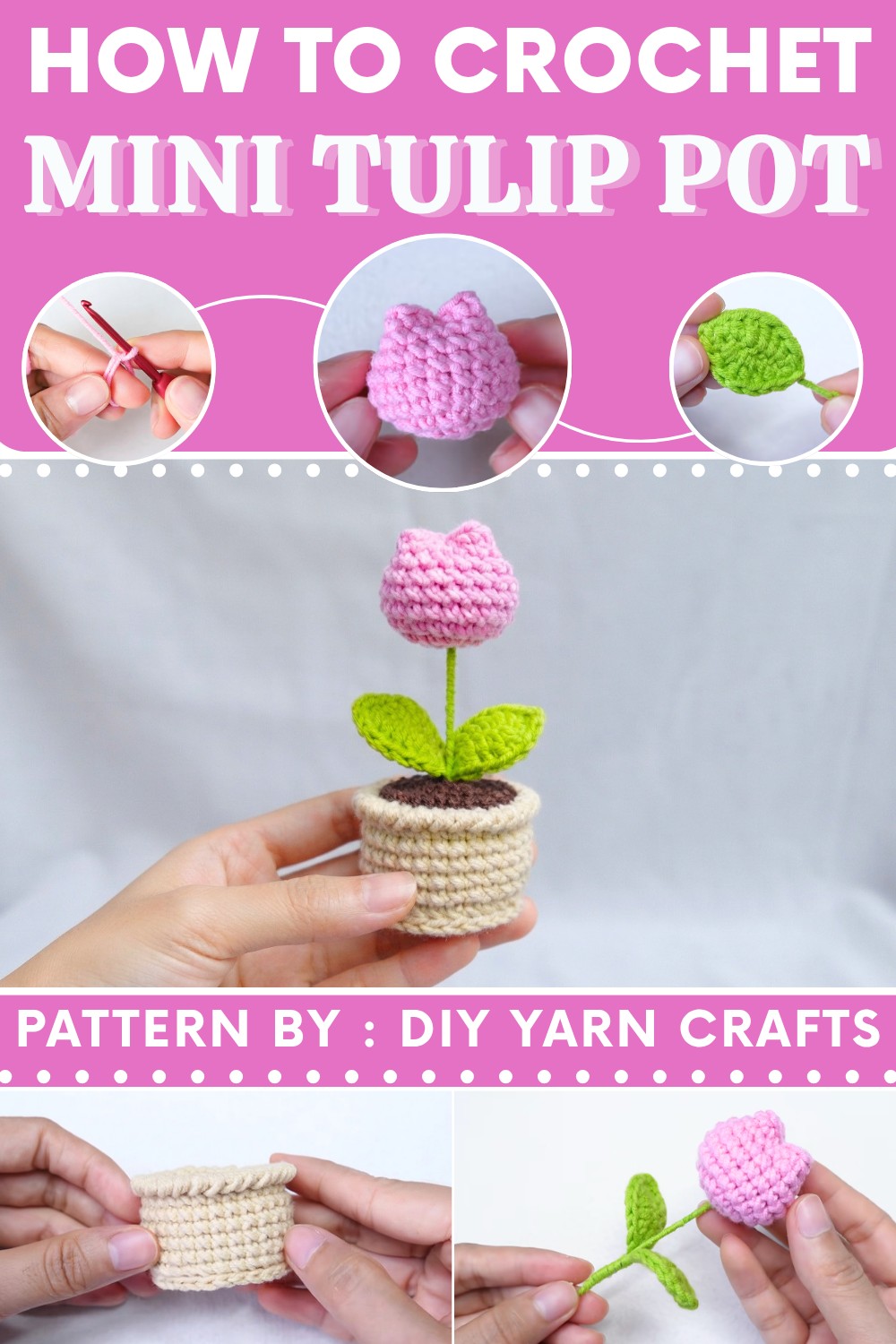 How to Crochet a Mini Tulip Pot (9)