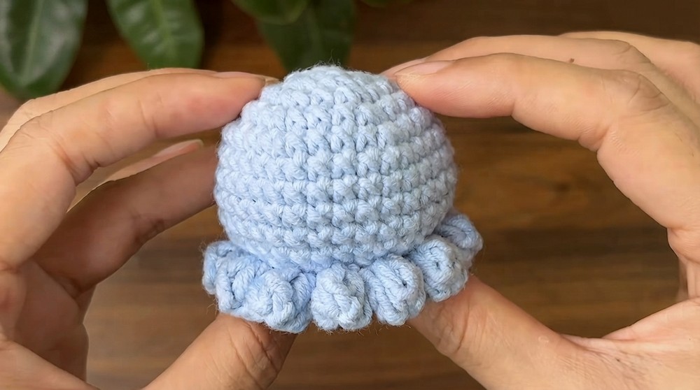 How to Crochet an Octopus Amigurumi keychain (4)