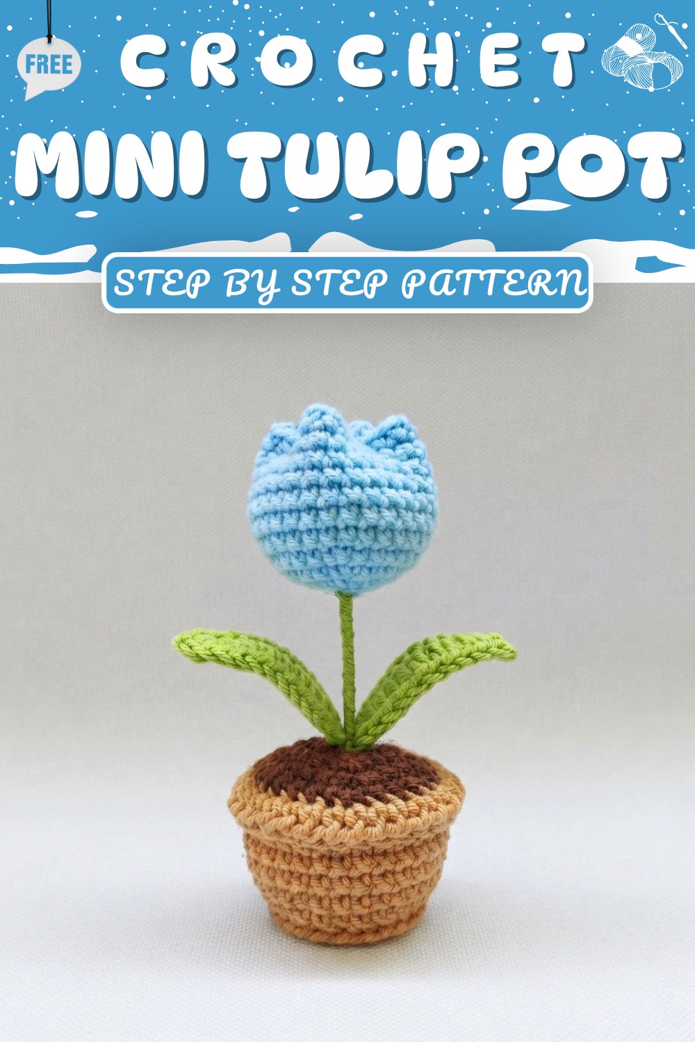 How to crochet a Mini Tulip Pot (8)