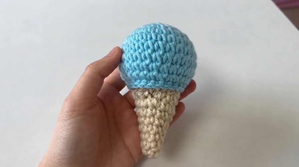 Ice-Cream Cone Quick Crochet Tutorial 8