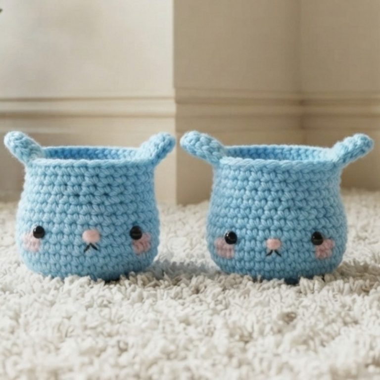 Kawaii Amigurumi Bunny Plant Home Decor 9