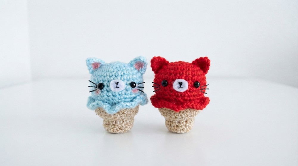 Kitty Ice Cream Amigurumi Crochet Tutorial 2