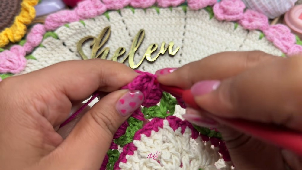 Mini Crochet Bouquet 🌸 Easy and Pretty Cup Holder Step-by-Step Tutorial (7)