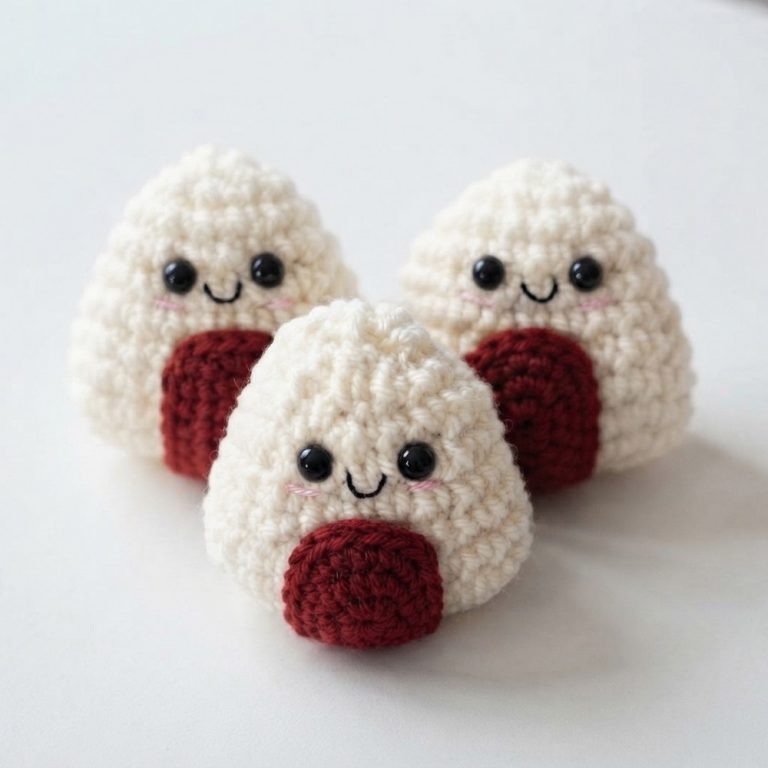 Onigiri Rice Ball Amigurumi Quick Tutorial 9
