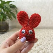 how to crochet egg bunny shell 9