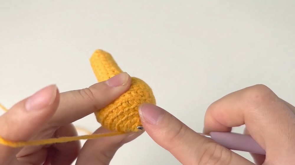 How to Crochet a Fried Chicken Drumstick Easy Crochet Food Tutorial 6