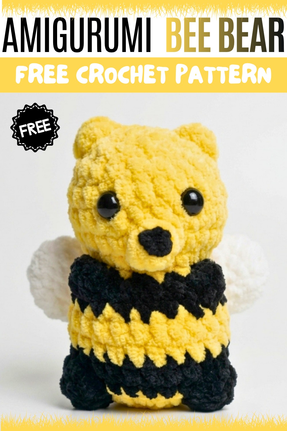 Crochet Amigurumi Bee Bear Pattern