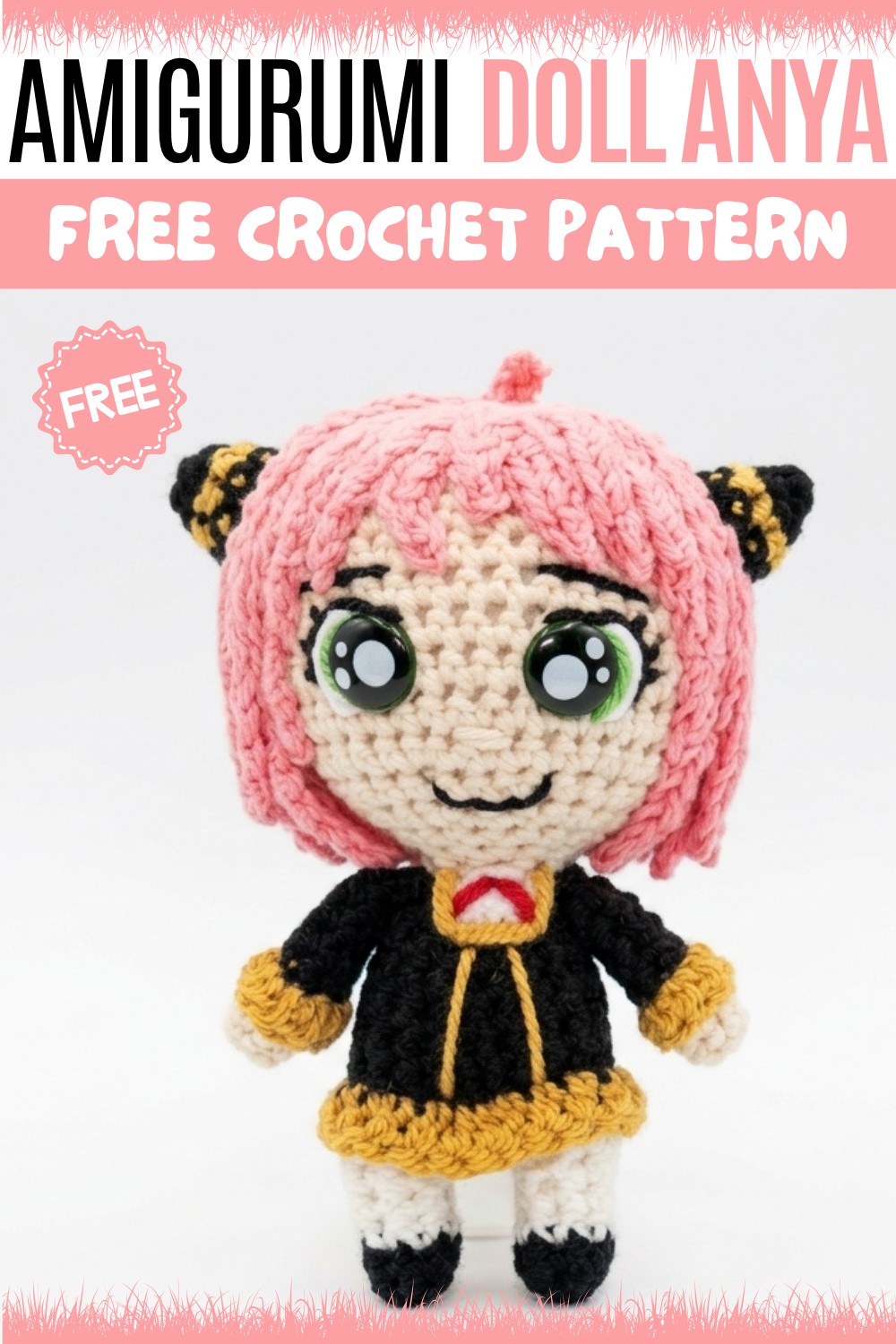 Crochet Amigurumi Doll Anya Pattern