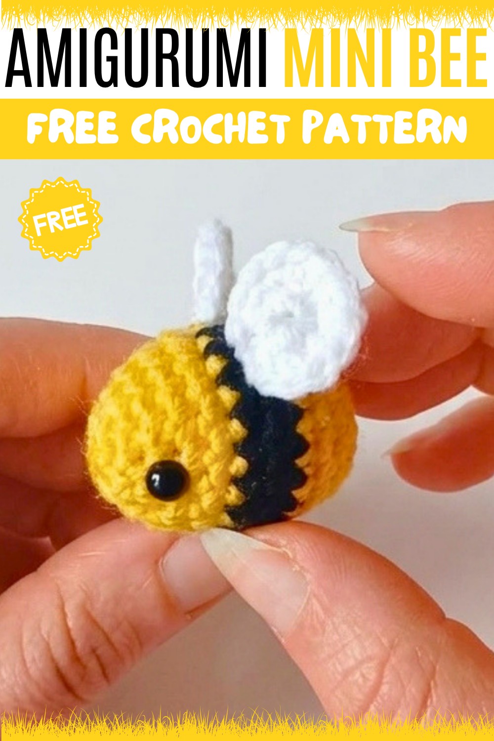 Crochet Amigurumi Mini Bee Pattern