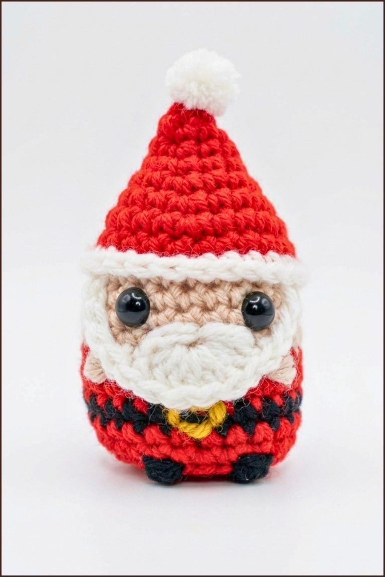 Crochet Amigurumi Mini Santa Claus Pattern 6