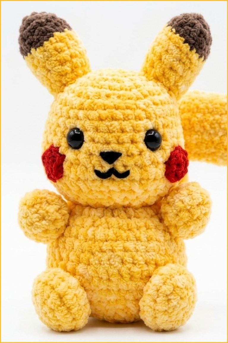 Crochet Amigurumi Pikachu Pattern 6