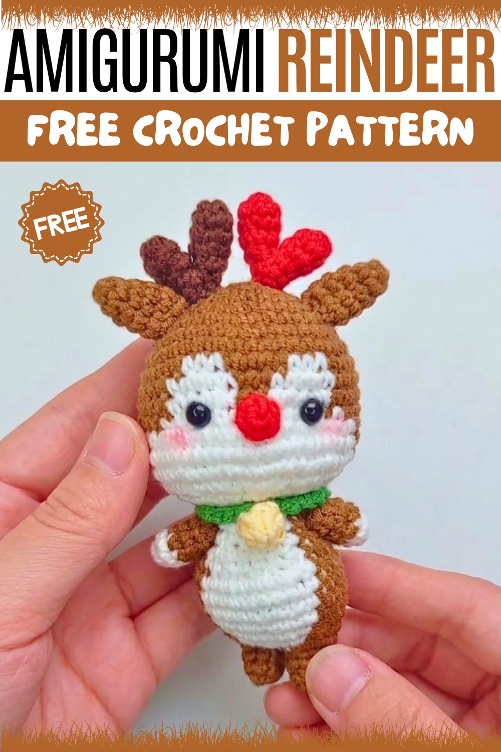 Crochet Amigurumi Reindeer Pattern