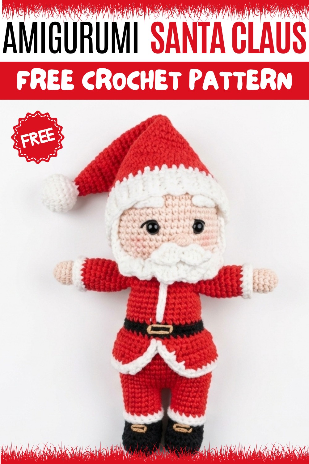 Crochet Amigurumi Santa Claus Pattern