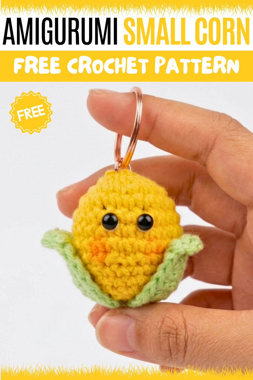 Crochet Amigurumi Small Corn Pattern