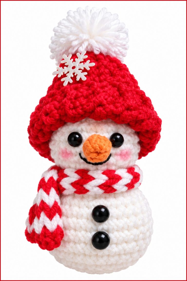 Crochet Amigurumi Snowman Pattern 6