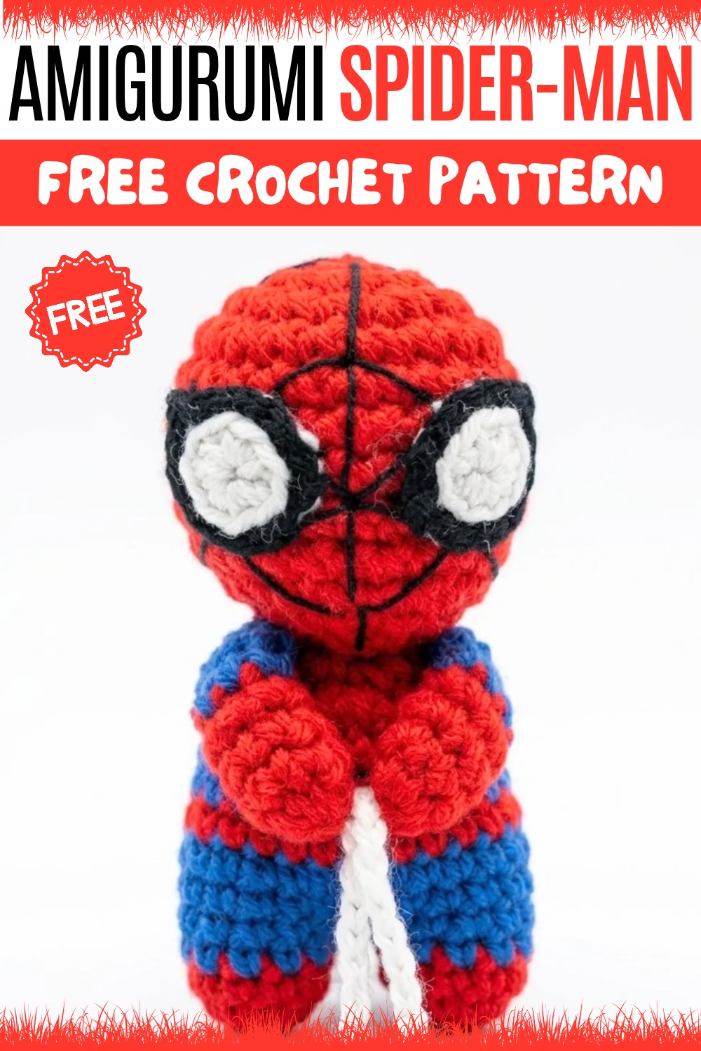 Crochet Amigurumi Spider-man Pattern