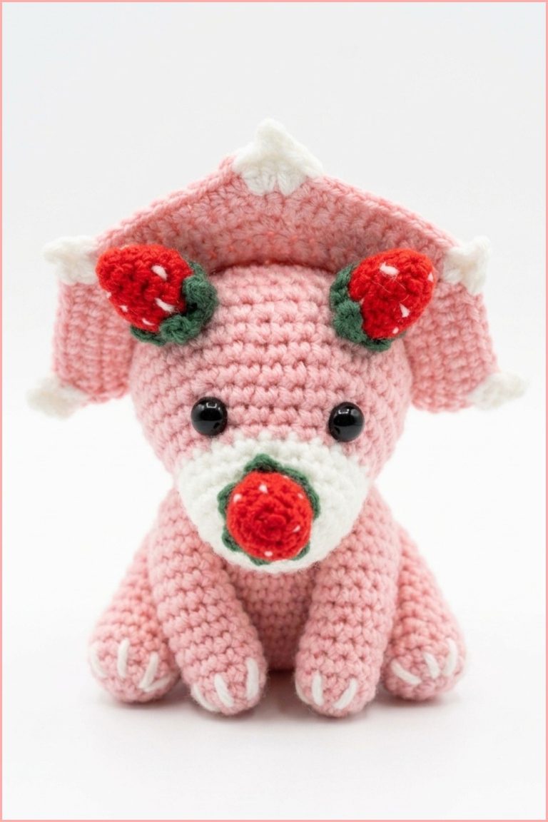 Crochet Amigurumi Triceratops Pattern 6