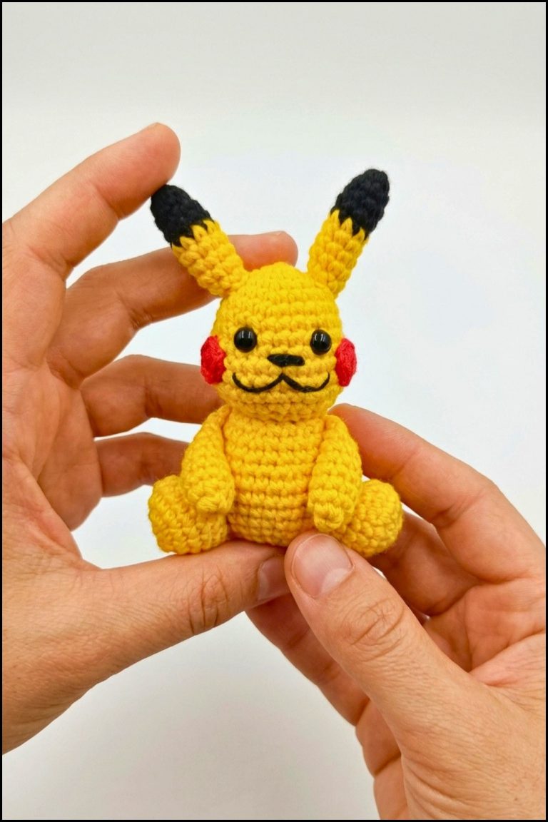 Crochet Amigurumi pikachu Pattern 6