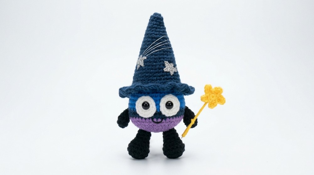 Crochet Amigurumi Wizard Soot Sprite Pattern 5