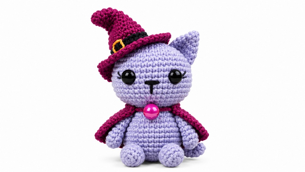 Crochet Amigurumi Halloween Cat Pattern 5